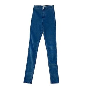 TOPSHOP Joni tall blue high-waisted skinny jeans | Size 26